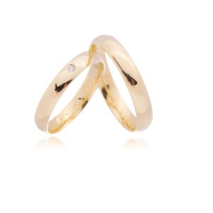 Alianças ouro 18 k 750, 4 MM