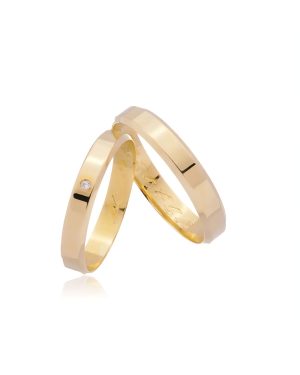 Alianças ouro 18 k 750, 4 MM