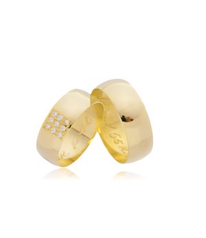 Alianças ouro 18 k 750, 7MM