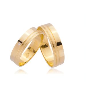 Alianças ouro 18 k 750, 6 MM