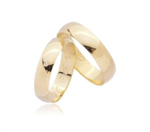 Alianças ouro 18 k 750, 5 mm