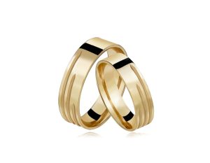 Aliança Ouro 18 K 750, 4 Mm