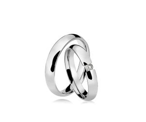 Alianças Prata 950, 3.8 Mm