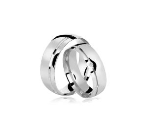 Alianças De Prata 950, 6.1Mm