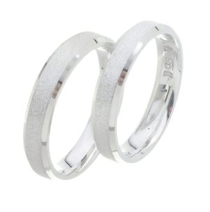 Alianças Prata 950, 4Mm