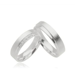 Aliança Prata 950, 4Mm